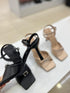 Square Toe Ankle Straps Heels
